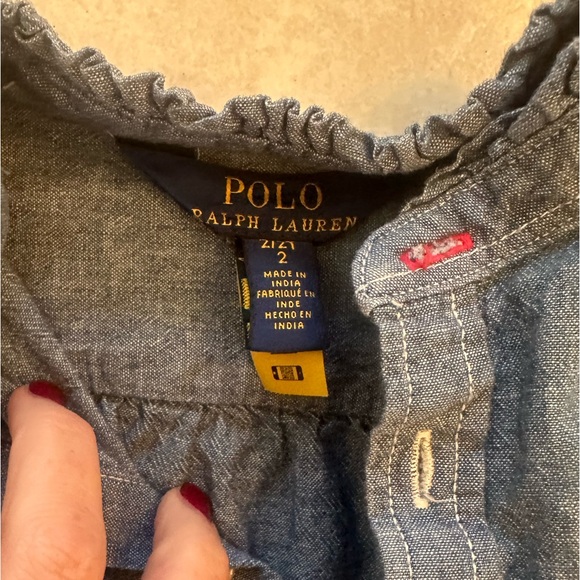 EUC Polo Ralph Lauren Denim Dress/Tunic - 2T - Picture 3 of 4